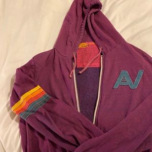 Aviator hoodie-magenta/ purple